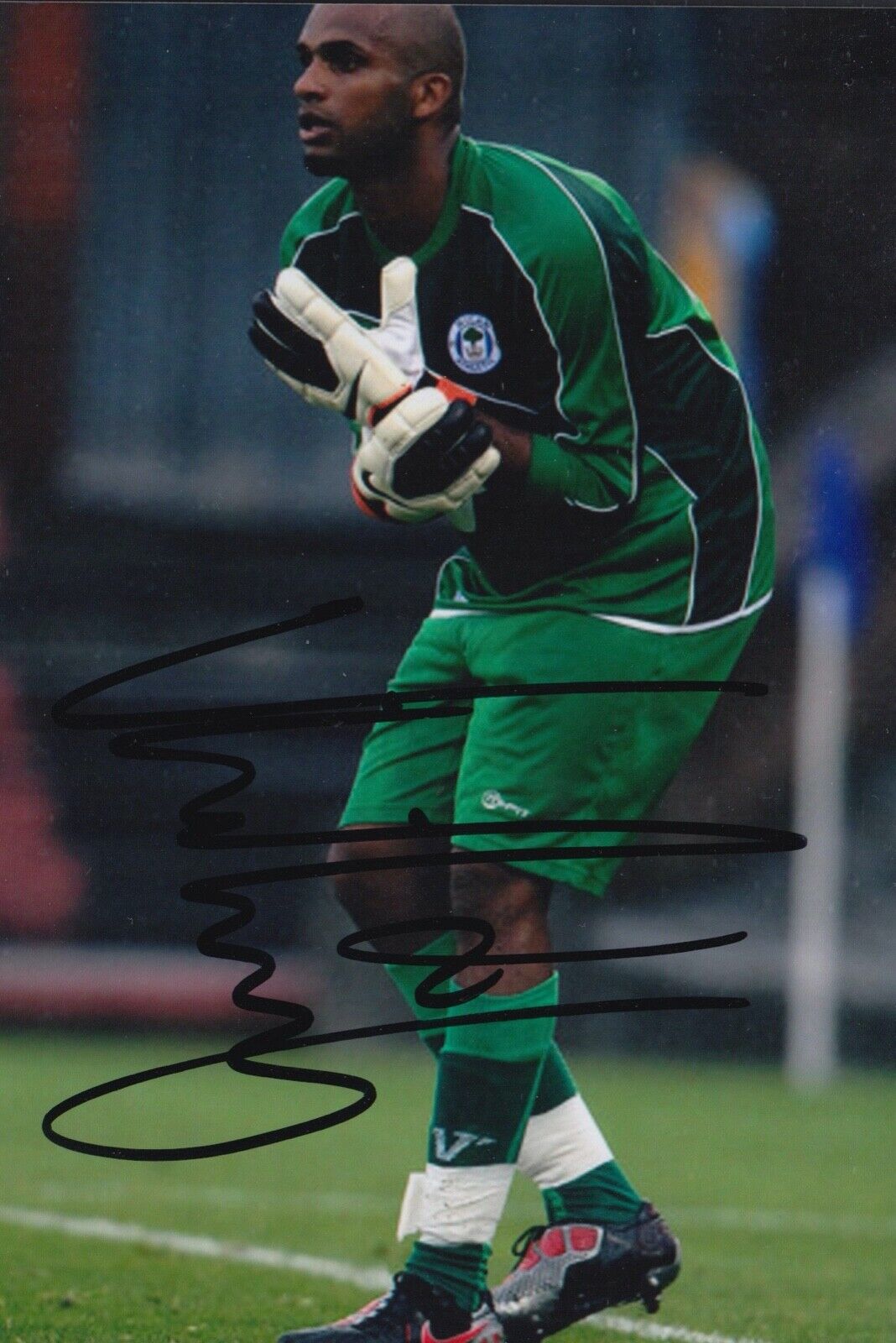 ALI AL HABSI HAND SIGNED 6X4 Photo Poster painting - FOOTBALL AUTOGRAPH - WIGAN ATHLETIC.