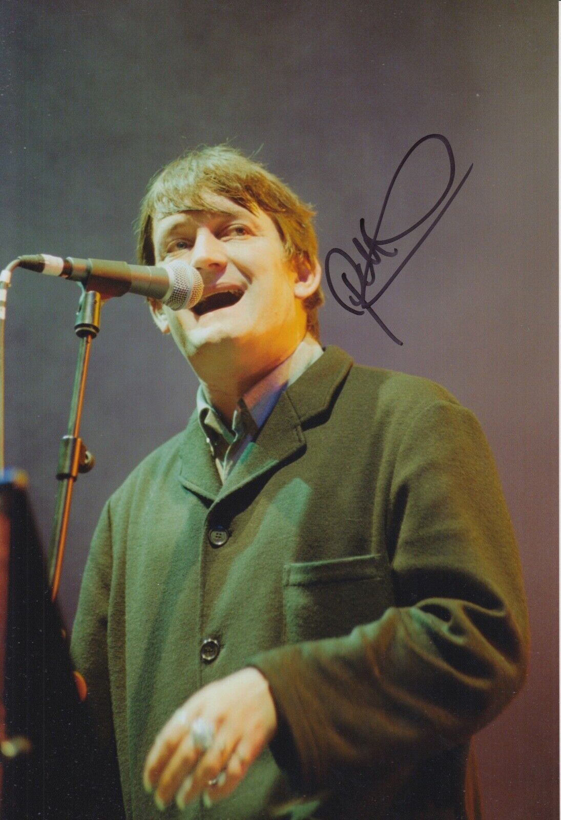 PAUL HEATON HAND SIGNED 12X8 Photo Poster painting MUSIC AUTOGRAPH BEAUTIFUL SOUTH 4