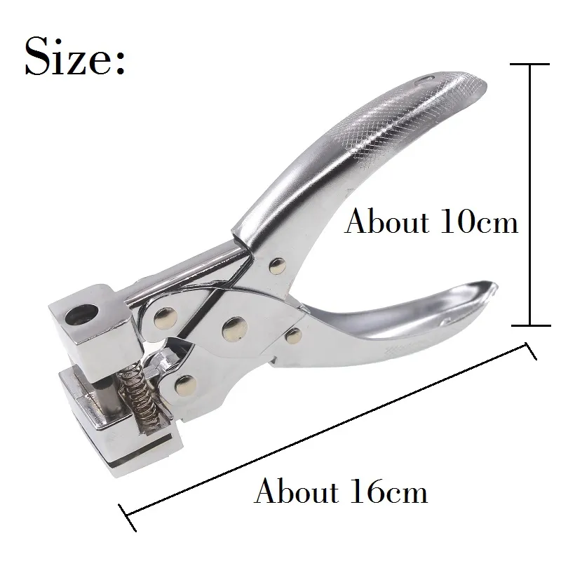 T Shape Hole Tab Paper Punch Butterfly Shape Hook Drilling Tongs Punches Manual PVC Card Punch and ID Card Slot Hole Punch