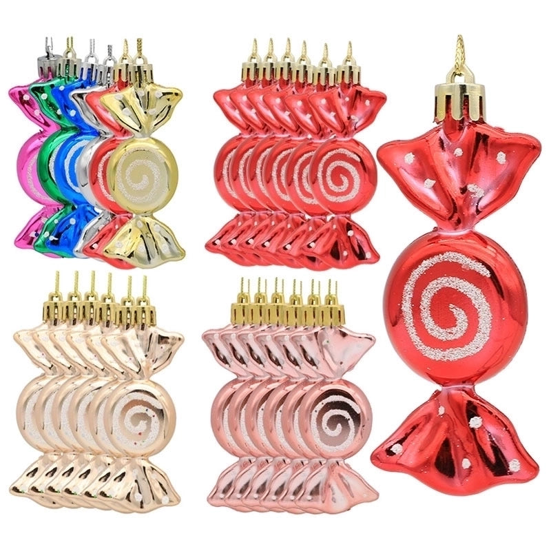Christmas Fashion Candy Plastic Party Hanging Ornaments