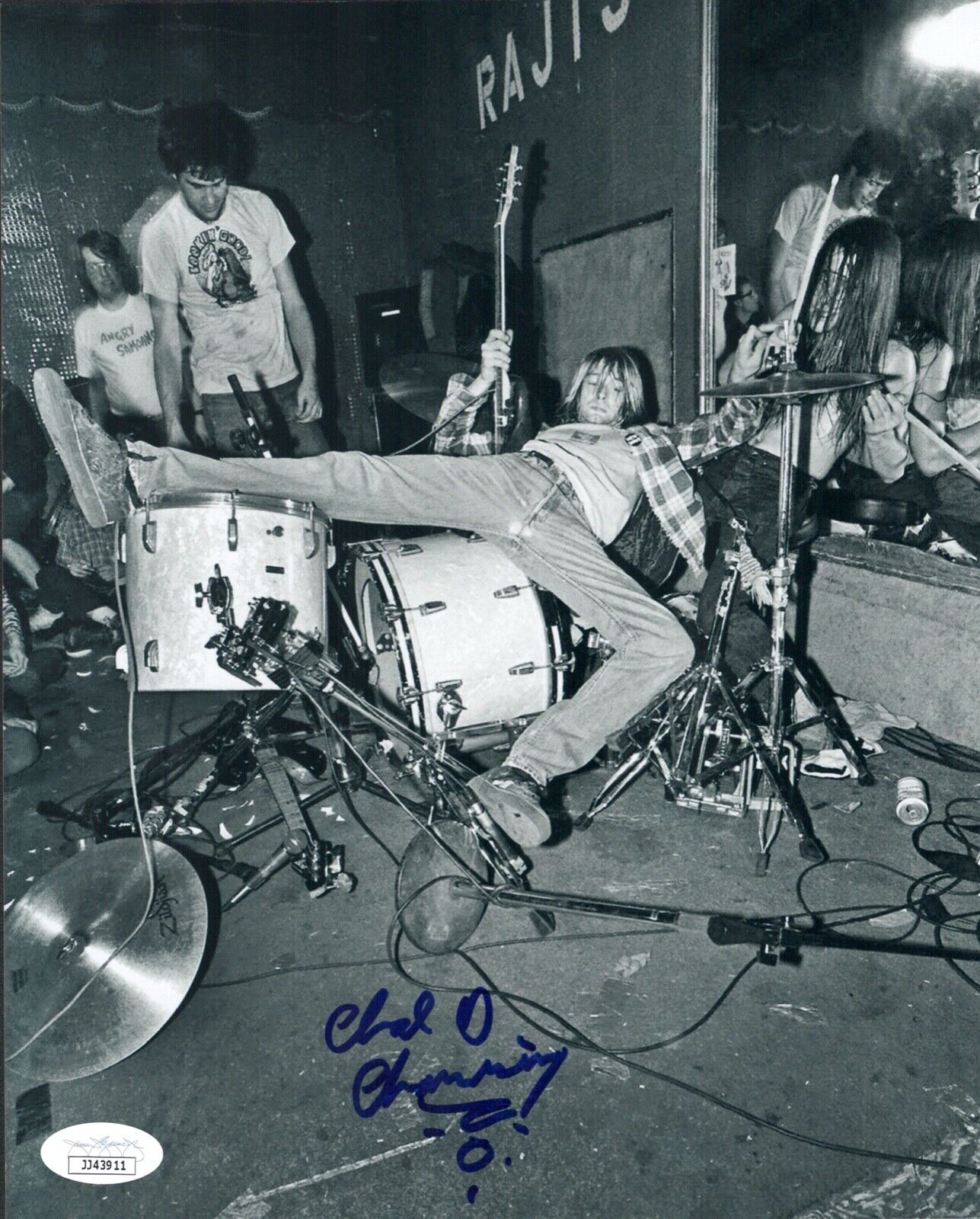 CHAD CHANNING Signed NIRVANA 8x10 Photo Poster painting IN PERSON Autograph JSA COA Cert