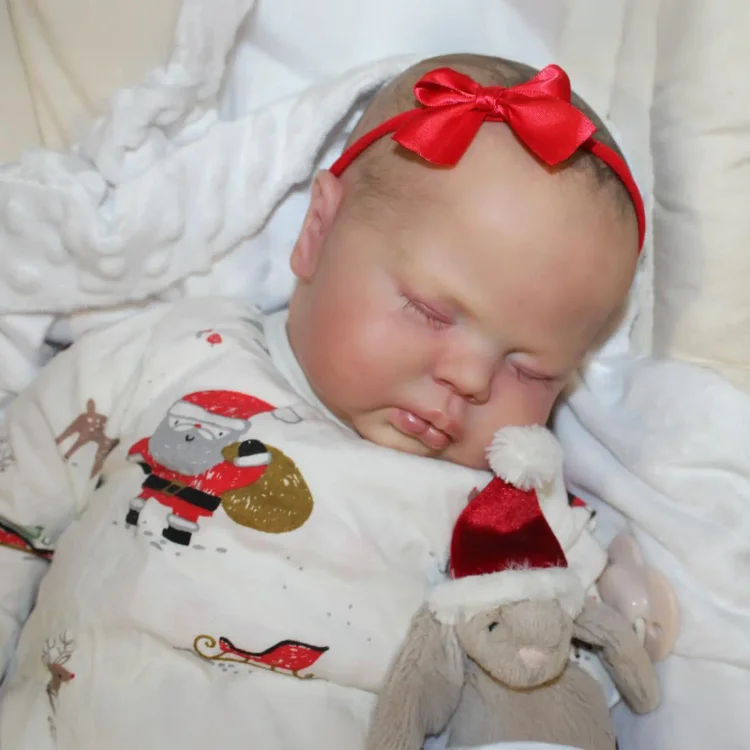20'' Lifelike Realistic Eyes Closed Girl Doll Named Drosina Reborn Baby Doll with Painted Hair：Realistic Reborn Baby Dolls By Rsgdolls®