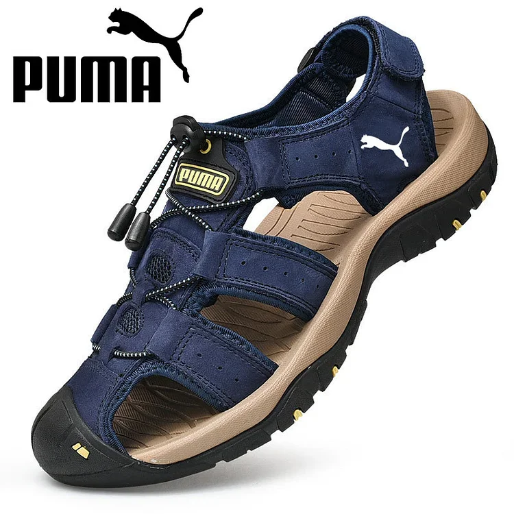 Gumová podrážka PUMA obousměrná prodyšná ležérní kožená plážová obuv Cena