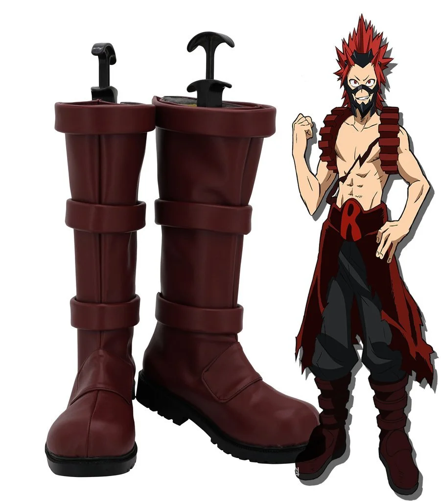 My Hero Academia Boku No Hero Kirishima Eijiro Cosplay Shoes