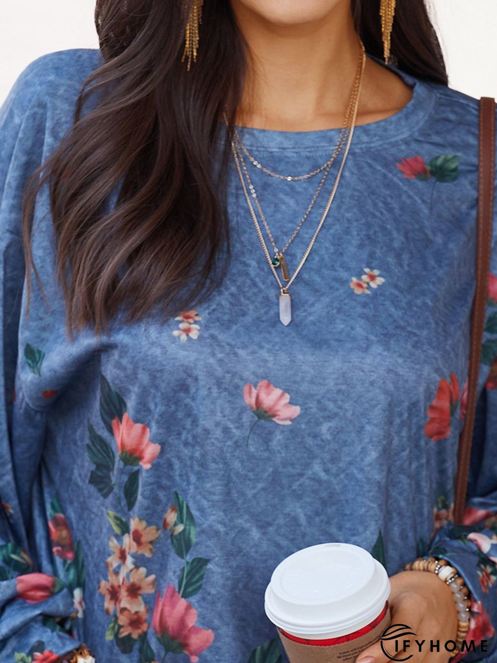 Long Sleeve Shift Sweatshirts | IFYHOME