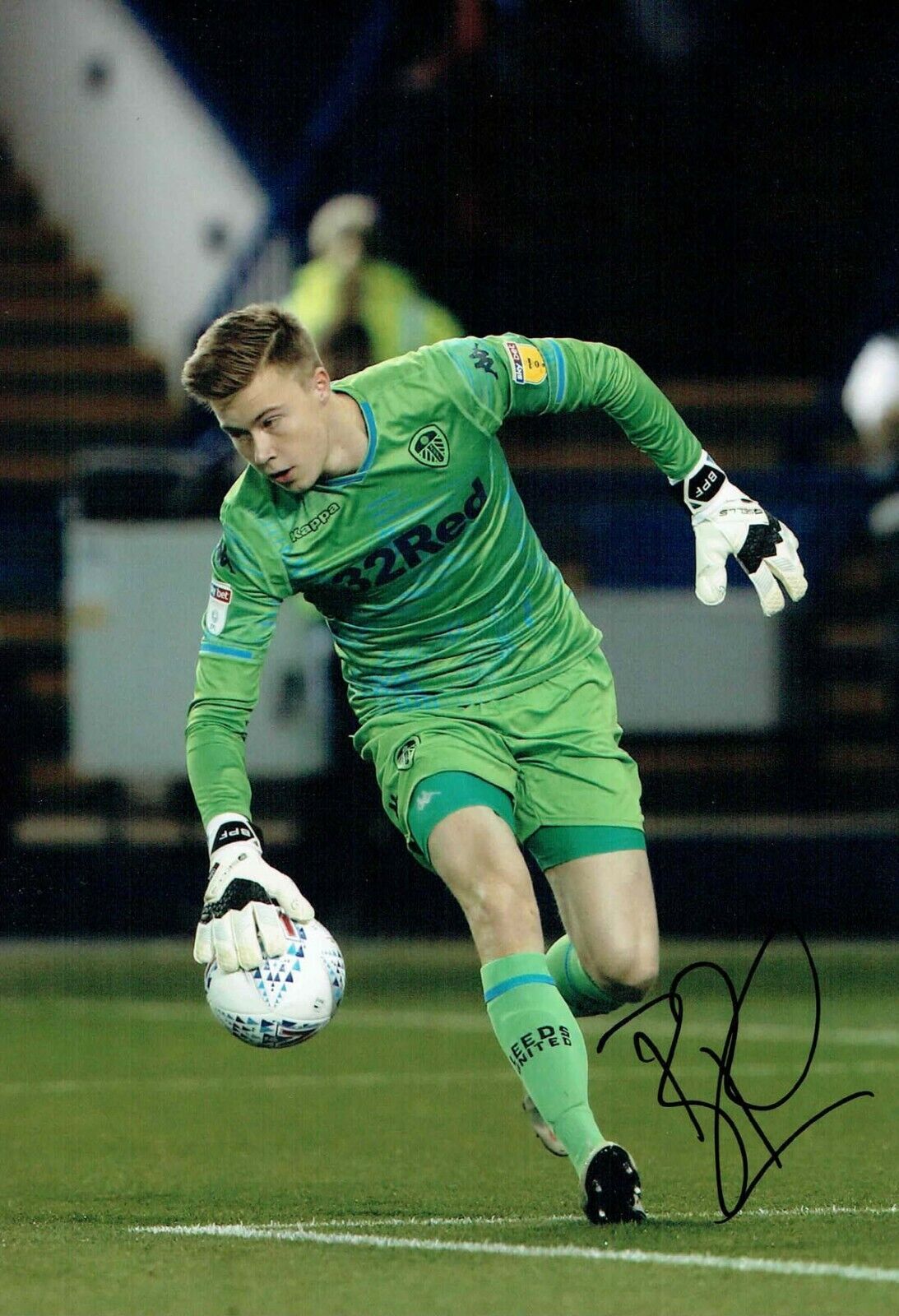 Bailey PEACOCK-FARRELL Leeds United Signed Autograph 12x8 Photo Poster painting 2 AFTAL COA