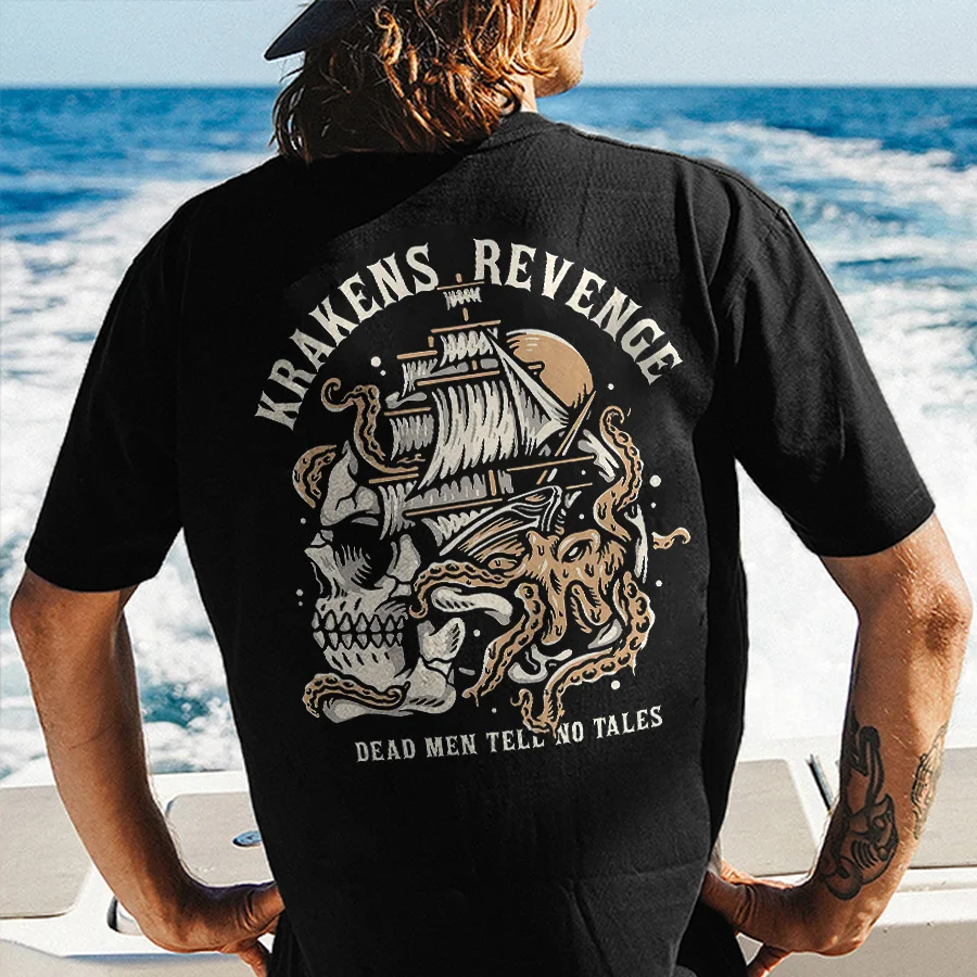 Dead Men Tell No Tales Printed Men's T-shirt
