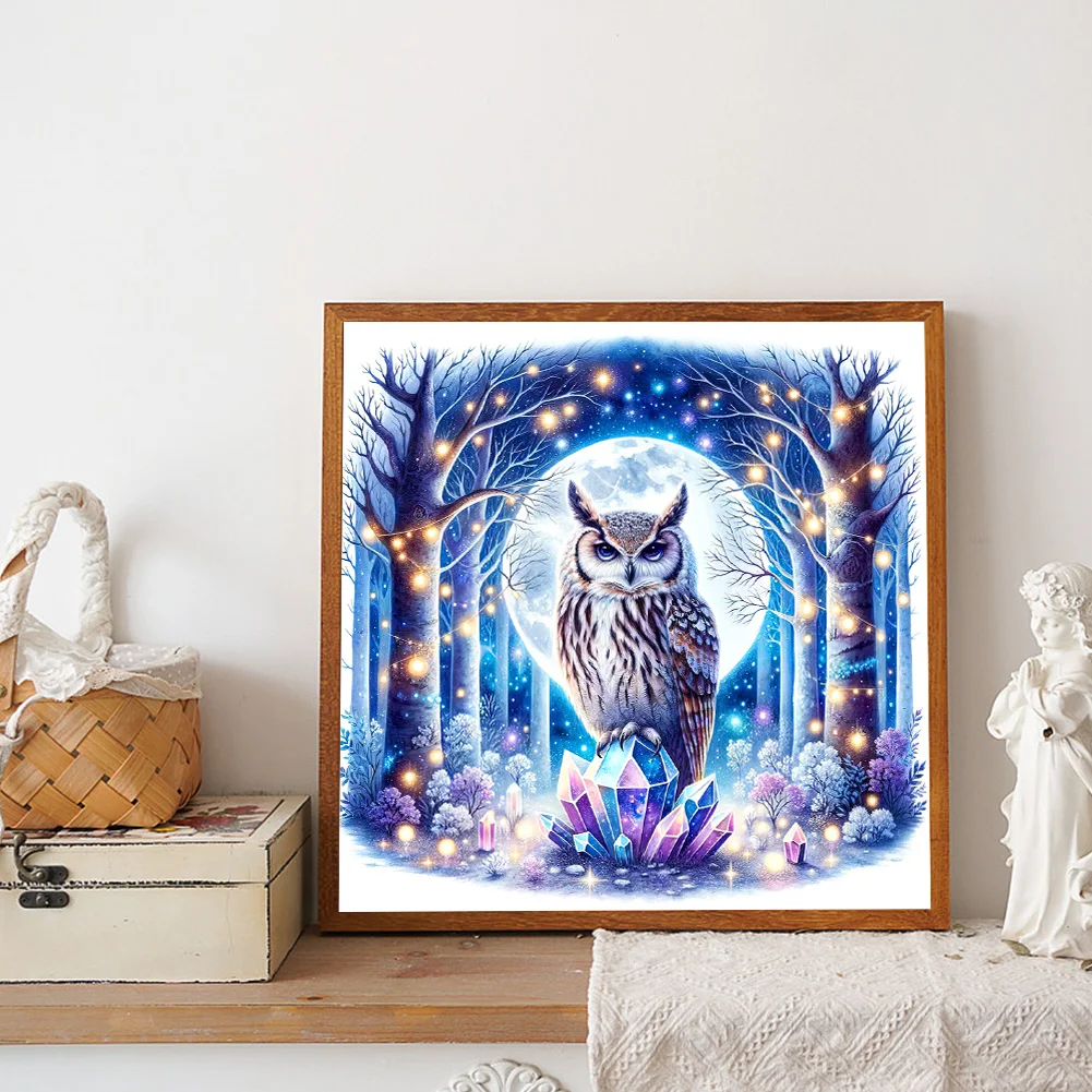 Full Round Diamond Painting 40*40cm - Owl