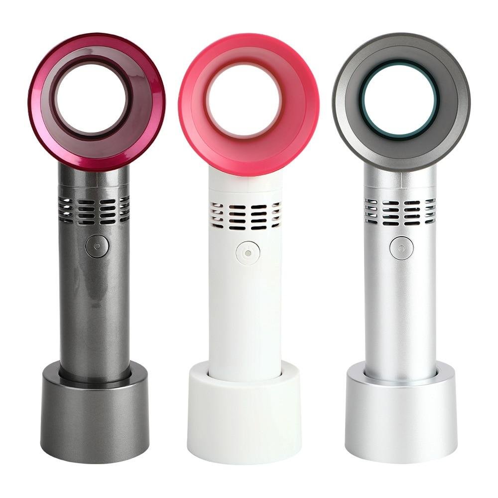 Portable Bladeless Fan Handheld USB Rechargeable
