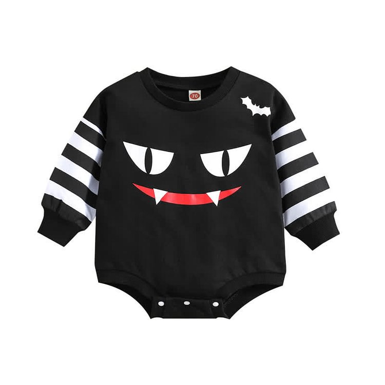 Baby Ghost Striped Sleeve Bodysuit