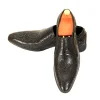 Mens Dress Slip On Leather Shoes Black