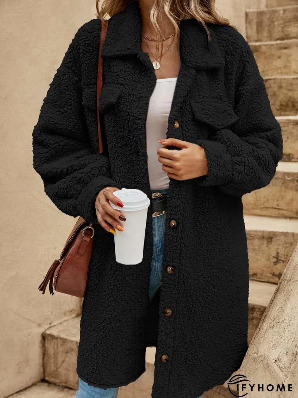 Casual Long Sleeve Outwear Coat | IFYHOME