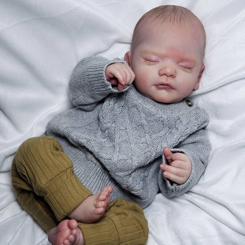 19 Inches Close Eyes Realistic Wyman Reborn Doll Boy-Sam Serie