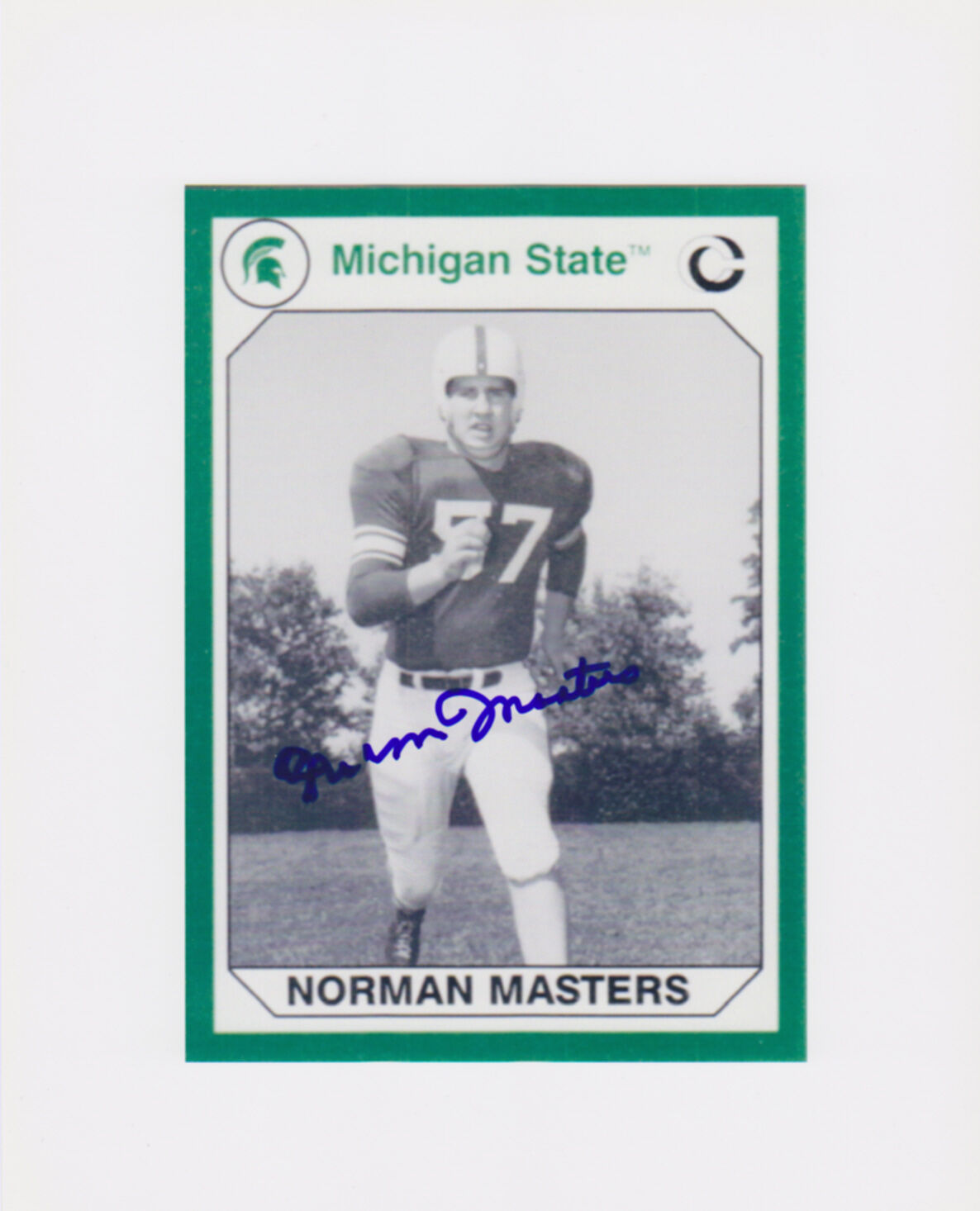 Norm Masters signed 8x10 Michigan State Photo Poster painting #2(DEC)