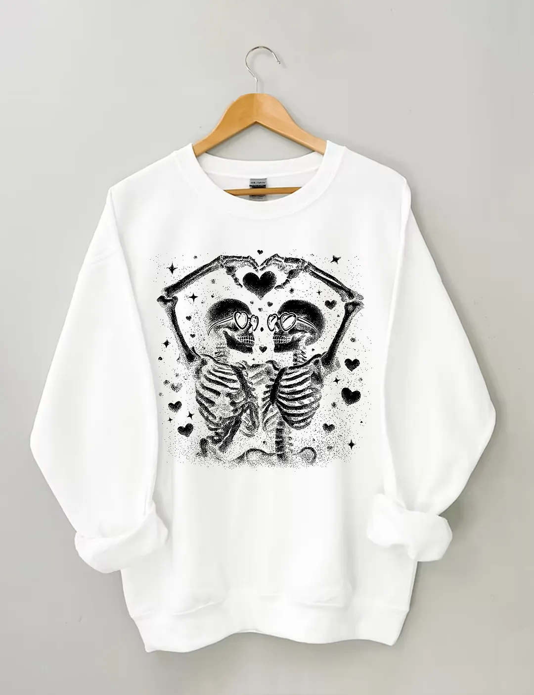 Valentine Skeleton Couple Sweatshirt