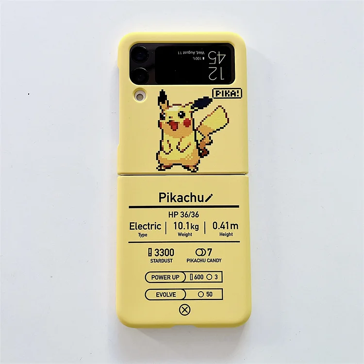 Pokemon Pixel Style Phone Case For Samsung Z Flip 4 weebmemes