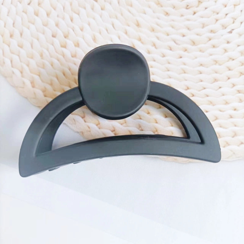 Milk Tea Color Grab Clip Girl’s Hair Grab Head Shark Clip Summer Hair Clip Hair Accessories