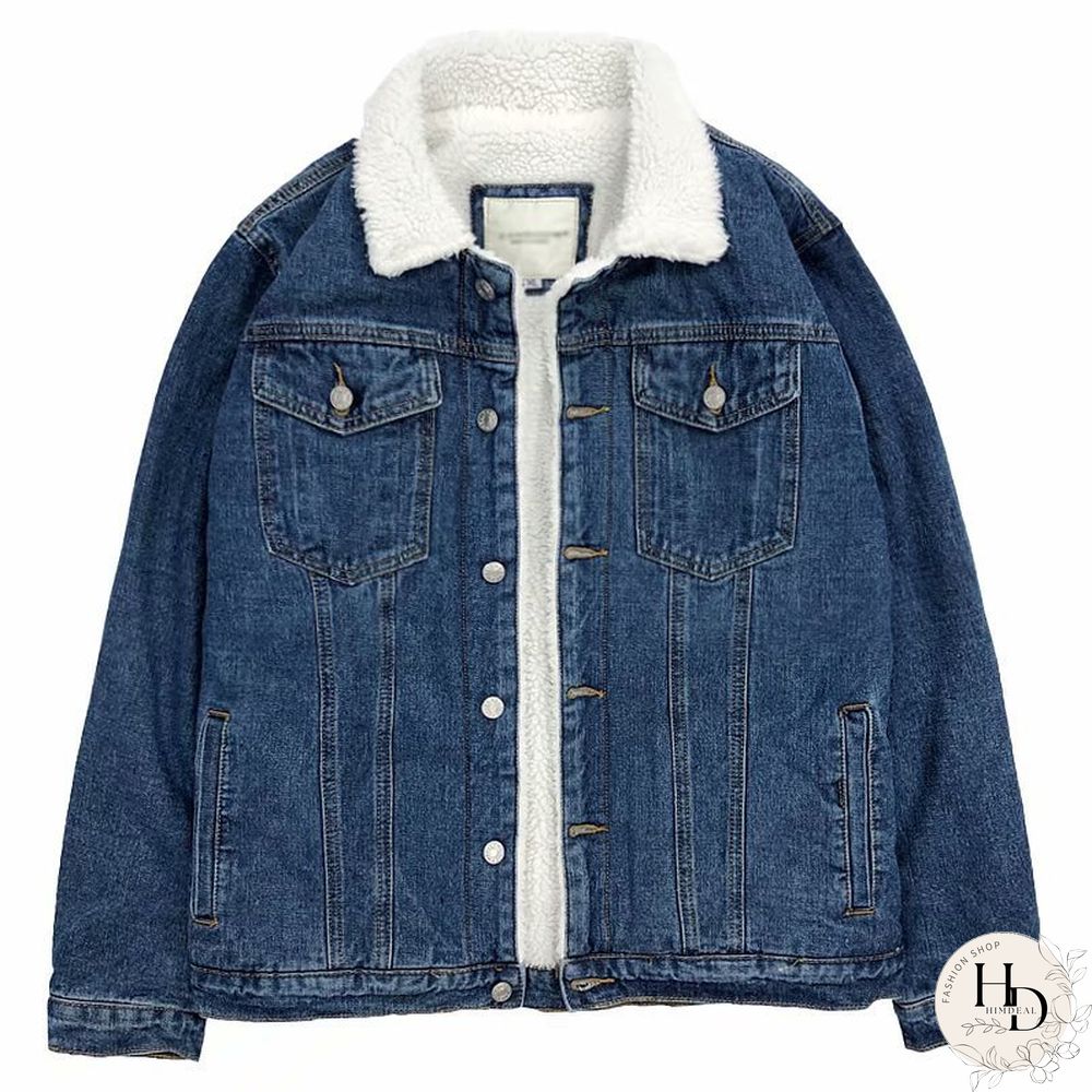 Lamb Wool Denim Cotton Jacket