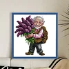 Grandpa Lavender-14CT Stamped Cross Stitch 21*21cm/8.27*8.27in tapestrymarket