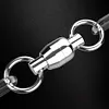 50pcs Ball Bearing Swivels Stainless Steel Fishing Connector Fishing Accessories