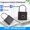 O10 Waterproof Smart Fingerprint Door Lock 0.5sec Unlock Anti-theft Padlock