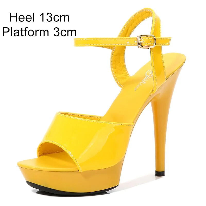 Qengg 2021 Model Shoes Women Sexy Catwalk Shoes Sandals 9 13 15 17 20 CM High Heels Platform Sandals Girls Shoe Party Club Drop Sales