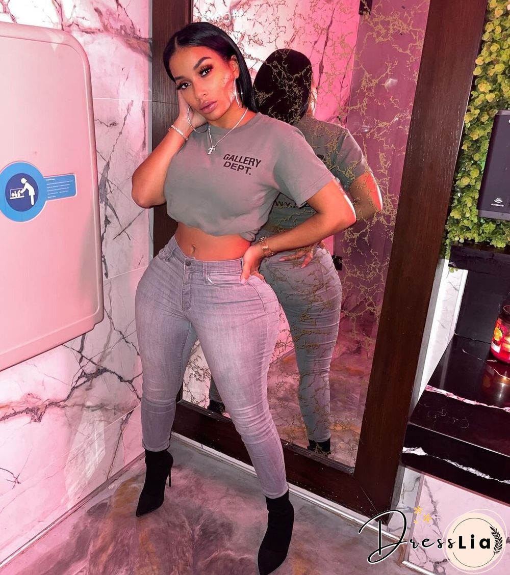 Street Loose Short Sleeve O Neck Pullover T-shirt