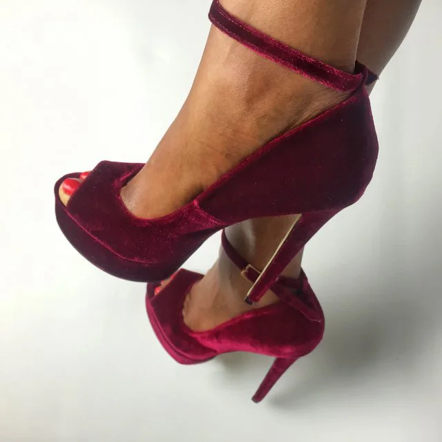 Missguided Burgundy Glitter Asymmetric Barely There Sandal Heels | Heels,  Sandals heels, Fashion heels