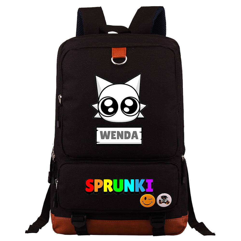 Mayoulove Sprunki Backpack Lightweight Design with Multiple Pockets for School Use-Mayoulove