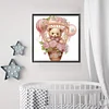 Flower Balloon Bear - Crystal Rhinestone Diamond Painting