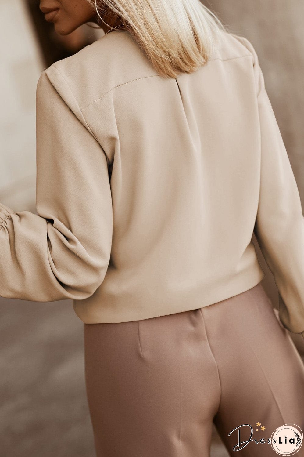 Casual Pleated Blouse