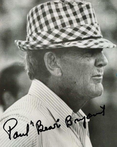 REPRINT - PAUL BEAR BRYANT Alabama Crimson Tide Signed Autographed 8x10 Photo Poster painting RP