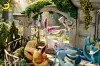 Anniversary Eevee Family Garden Scene - Pokemon Resin Statue - Moon Shadow Studios