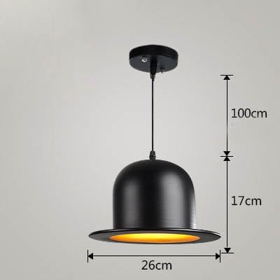 Modern Attractive Pendant Lamps England Hat Lamp Coffeeshop Bar Bedroom Lights