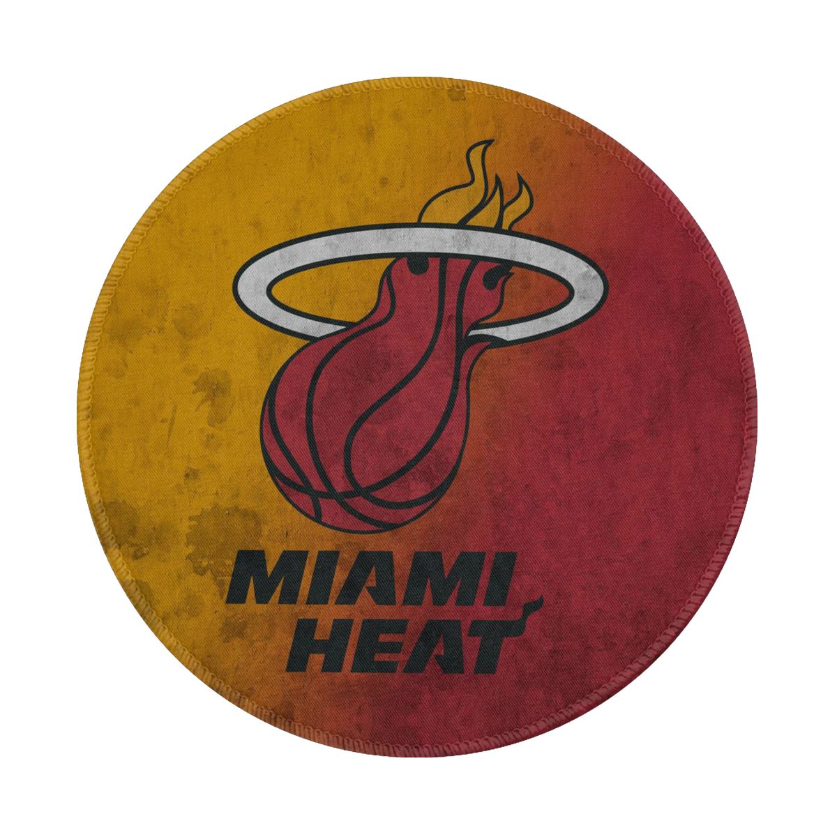 Watercolor Miami Heat Round Non-Slip Thick Rubber Modern Gaming Mousepad
