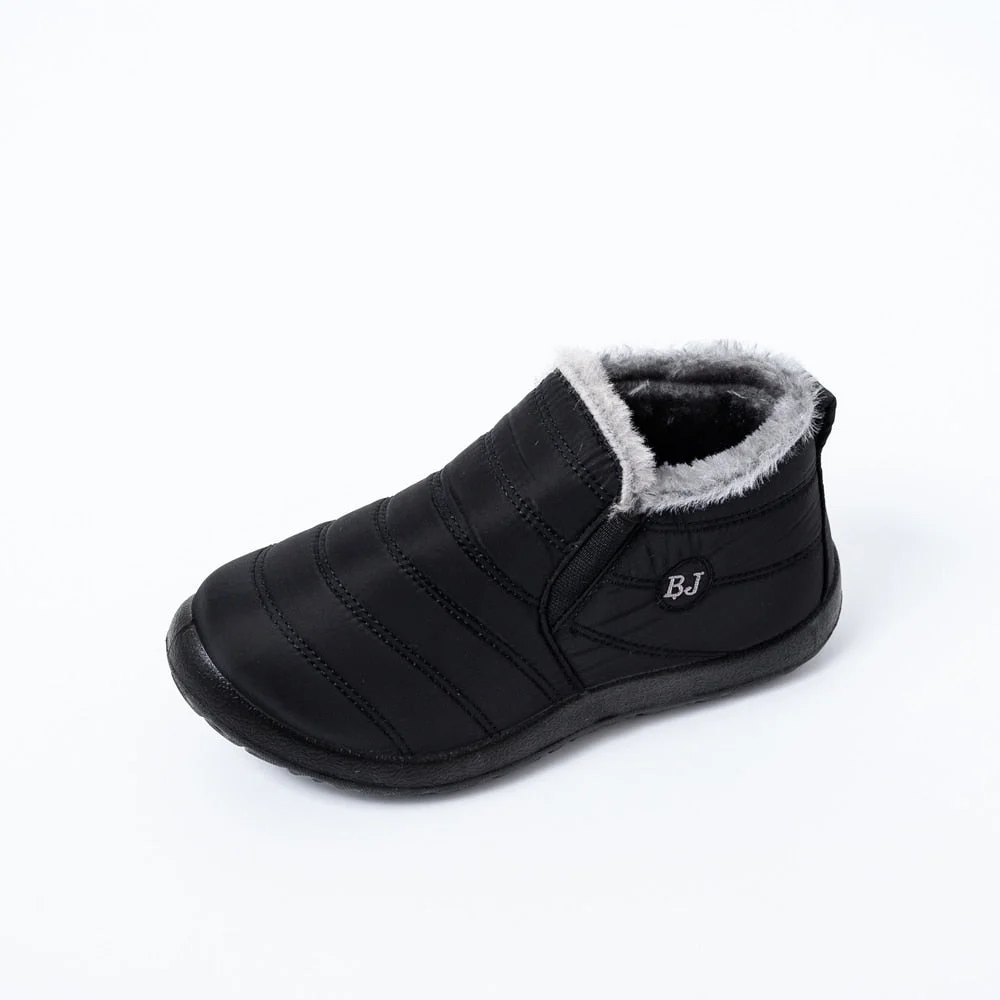 2020 Winter boots women waterproof snow shoes  Warm Fur Ankle Boots  Female Slip On Flat Casual Shoes Couple shoes plus size