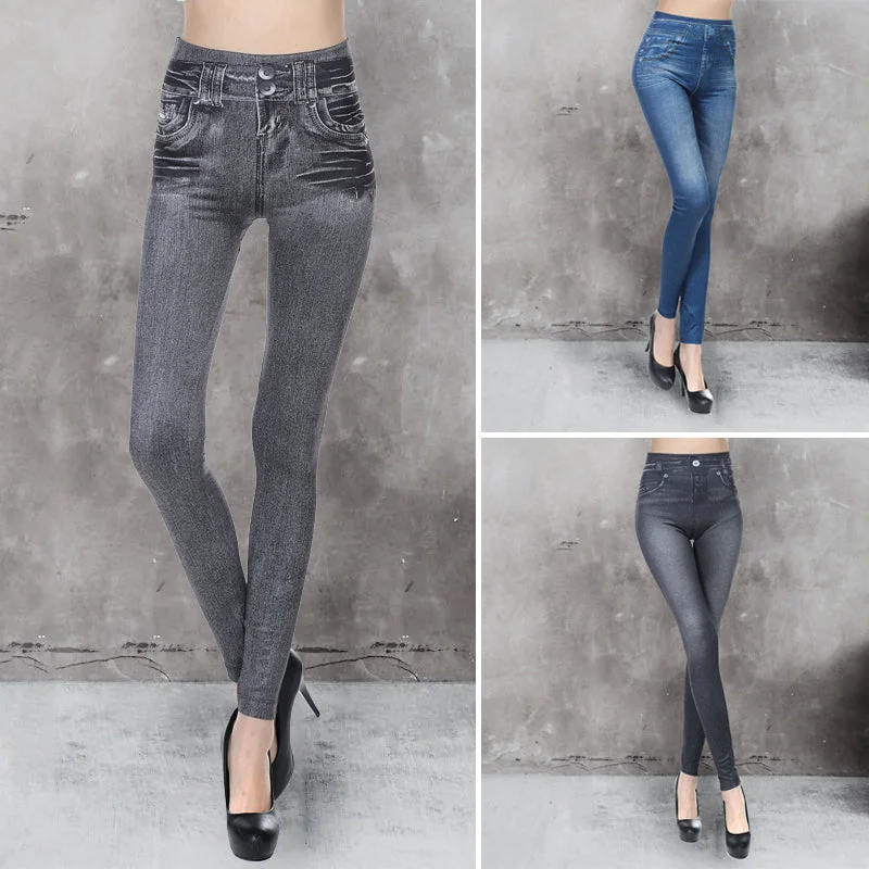 Seamless Fleece Jeans for Women