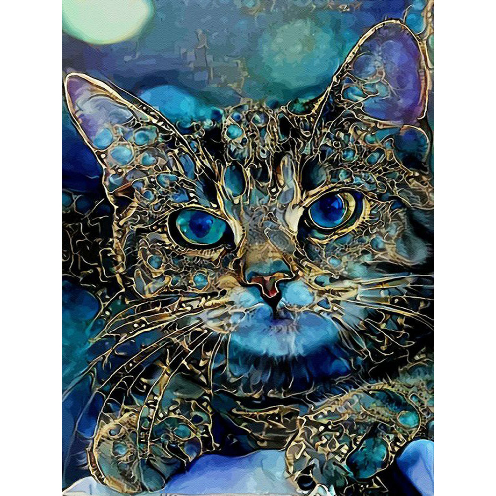 

Psychedelic Cat - Square Drill Diamond Painting - 40*50CM, 501 Original