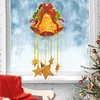 Christmas Diamond Painting Wind Chimes DIY Wind Chime Kit Gifts (Star Bell)