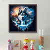 Husky Dog Silhouette-11CT Stamped Cross Stitch 45*45cm/17.72*17.72in