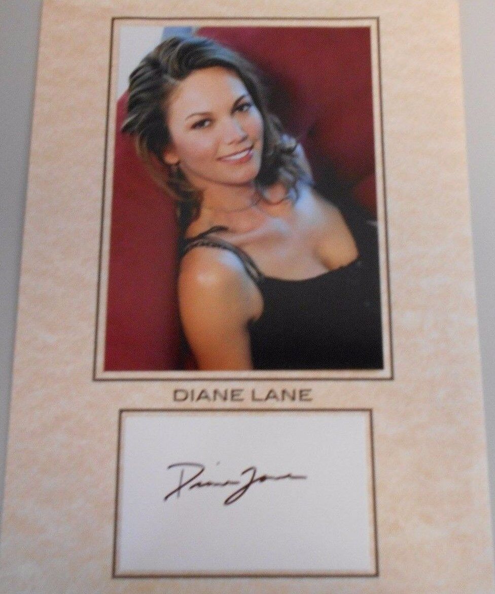 DIANE LANE ** HOTTIE ACTRESS * HOT Photo Poster painting W/AUTOGRAPHED CARD W/COA