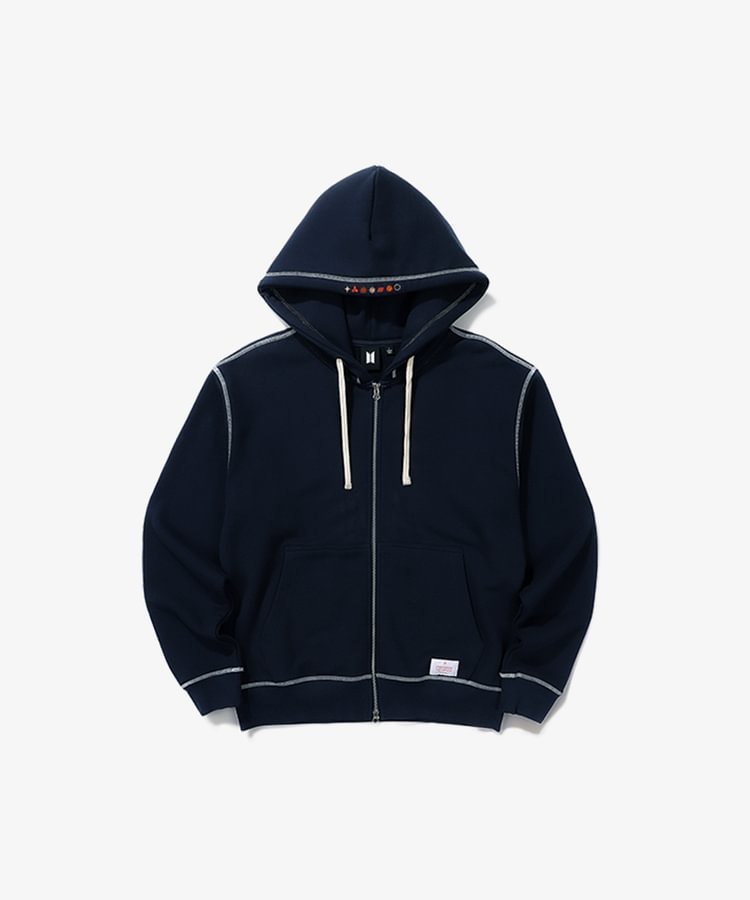 BTS Permission to Dance On Stage Zip-Up Hoodie (navy)