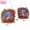 Kit de pendentif 2D &agrave; peinture acrylique 2D pour la maison du village de No&euml;l