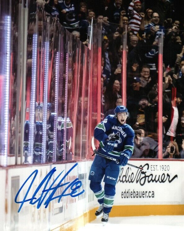 Vancouver Canucks Jake Virtanen Autographed Signed 8x10 NHL Photo Poster painting COA #11