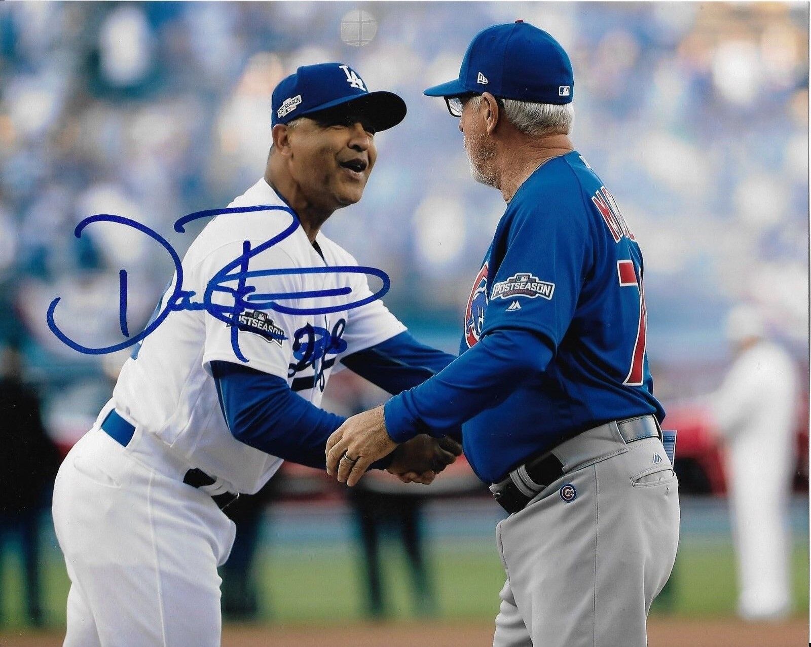 DAVE ROBERTS signed autographed L.A DODGERS 8x10 Photo Poster painting 2017 World Series w/COA