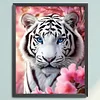White Tiger-11CT Stamped Cross Stitch 40*50cm/15.75*19.69in