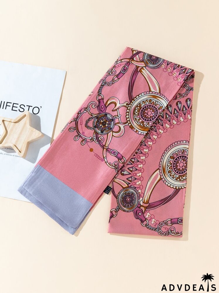 Chain Pattern Twilly Scarf