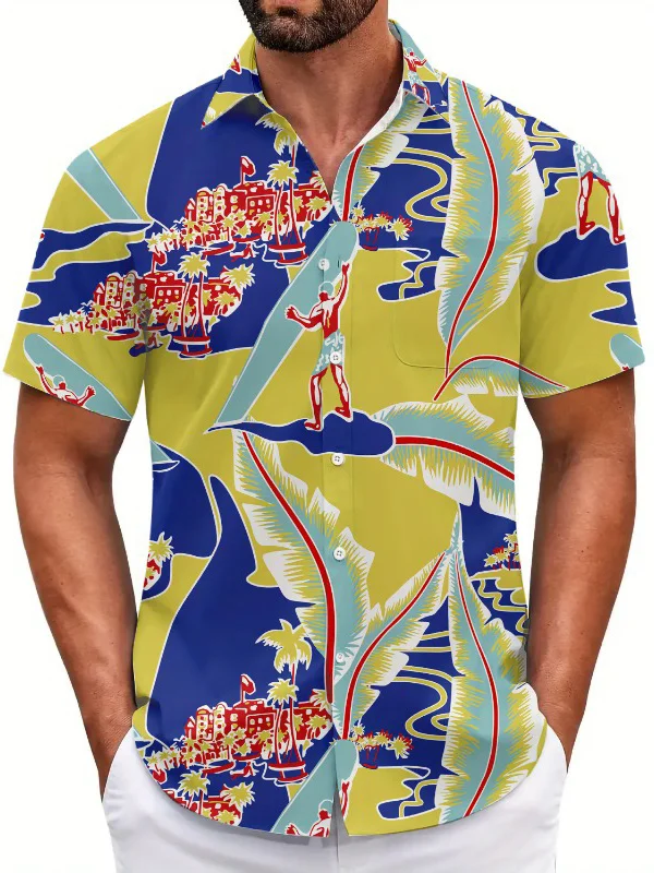 Hawaii West Coast Holiday Style Short Sleeves