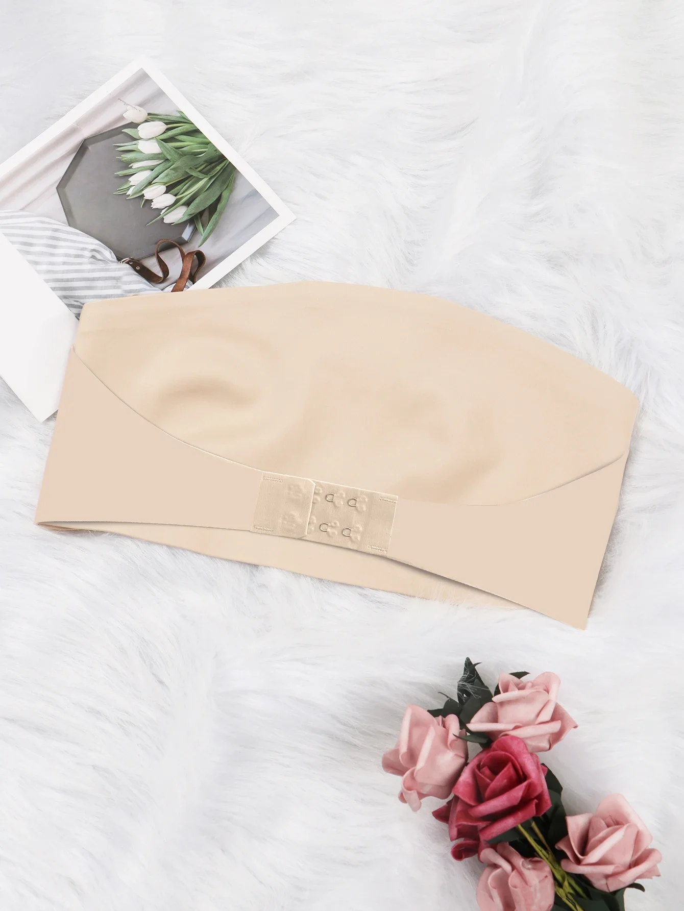 Likron Watches Likron Womens Strapless Seamless Front-Clasp Bra Comfortable