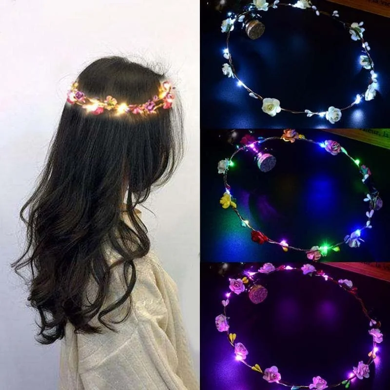 Glowing Garland Crown Flower LED Headband SP14250